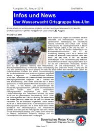 Infos und News 30 - Wasserwacht Ortsgruppe Neu-Ulm