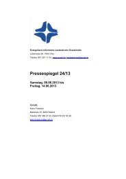Pressespiegel 24_12 vom 08.06. bis 14.06.2013.pdf - Evangelisch ...