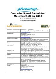 Deutsche Speed Badminton Meisterschaft en 2010 - Speedminton