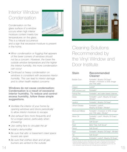 Care & Maintenance Manual - Atrium Windows and Doors