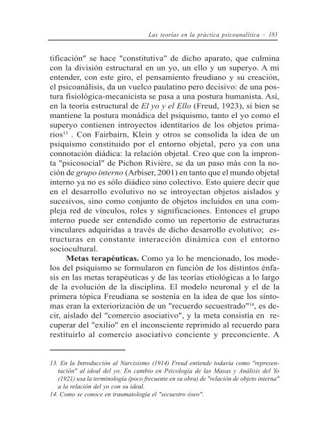 Las teorías en la práctica psicoanalítica - Asociación Psicoanalítica ...