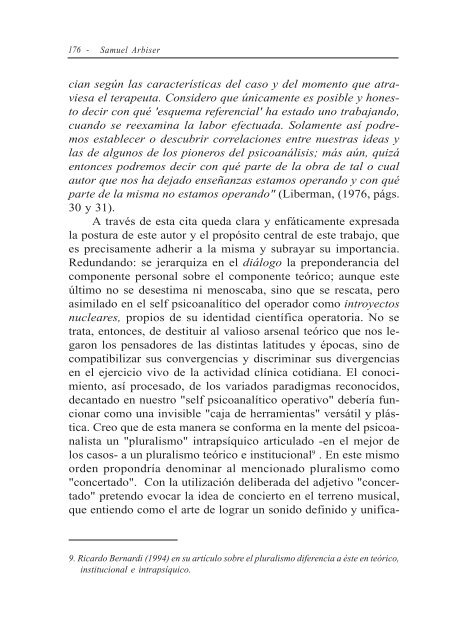 Las teorías en la práctica psicoanalítica - Asociación Psicoanalítica ...