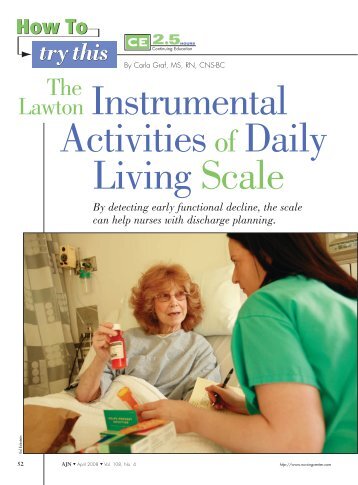 Lawton Instrumental Activities of Daily Living (IADL)