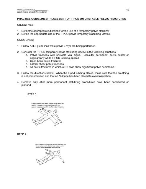 Trauma Guideline Manual - SUNY Upstate Medical University