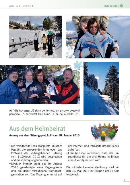 Blickpunkt April - Juni 2013 (pdf - 2MB) - Zum Heiligen Geist