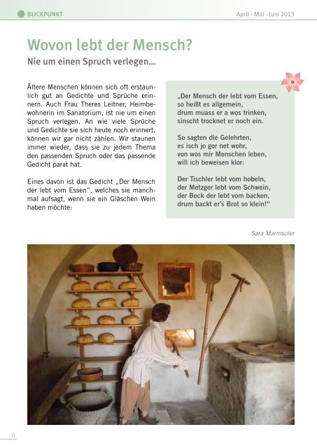 Blickpunkt April - Juni 2013 (pdf - 2MB) - Zum Heiligen Geist