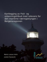 Kartlegging av FoU - Business Region Bergen