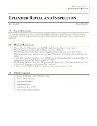 Download a pdf of the BCA cylinder refill procedure and inspection.