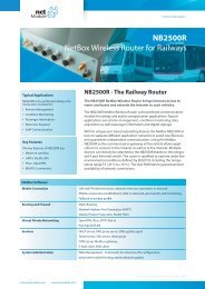 NB2500R NetBox Wireless Router for Railways - Sphinx Computer