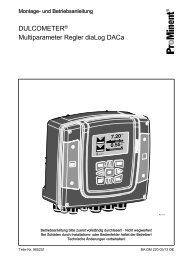 DULCOMETER® Multiparameter Regler diaLog DACa - ProMinent