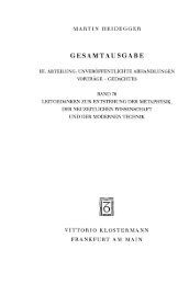 Leitgedanken zur Entstehung der Metaphysik, der ... - gesamtausgabe