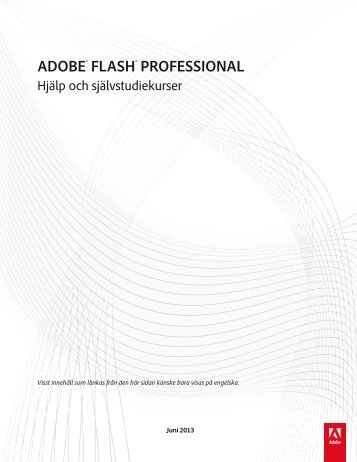 Användarhandbok för Flash Professional CC (PDF) - Adobe