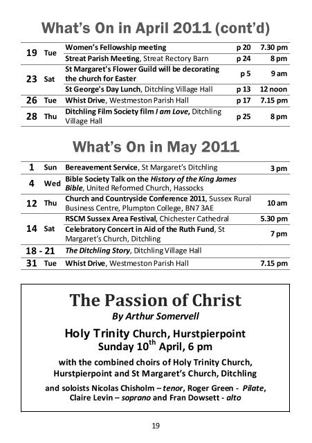 The Beacon April 2011 - Beacon Parish of Ditchling, Streat ...