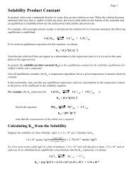 Solubility Product Constant