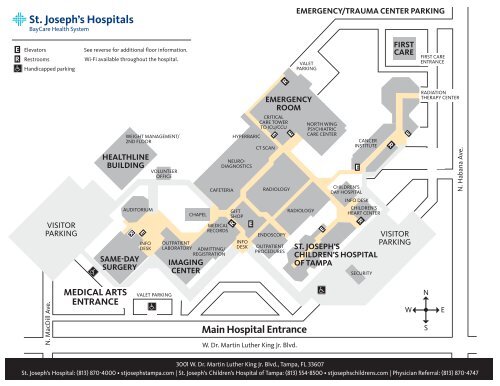 st joseph campus map Campus Map St Joseph S Hospital st joseph campus map