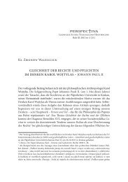 Ks. Zbigniew Waleszczuk GLEICHHEIT DER RECHTE UND ...