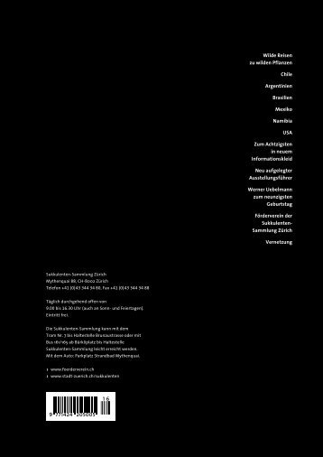Download, 4 MB - Förderverein der Sukkulenten-Sammlung Zürich