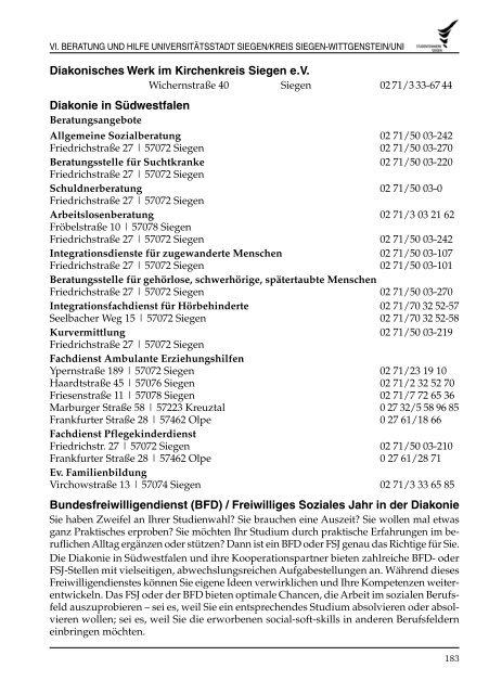 studieren in siegen