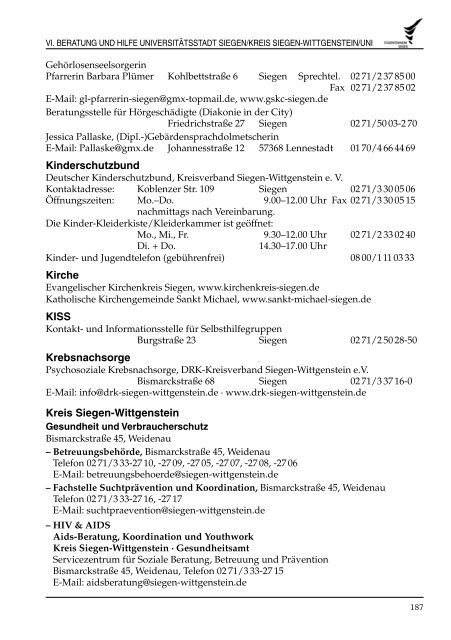 studieren in siegen