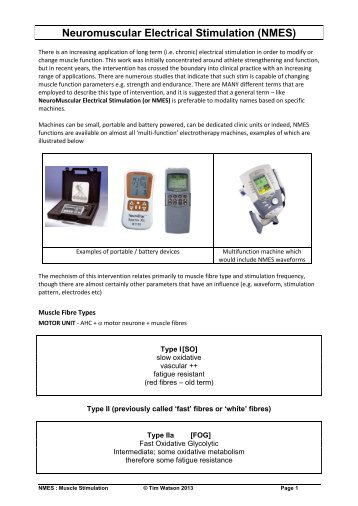 NMES (Muscle Stimulation)