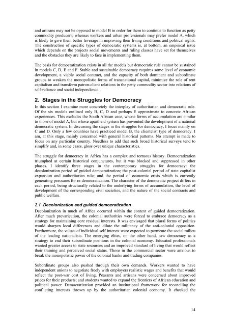 Authoritarian Rule and Democracy in Africa: A Theoretical Discourse