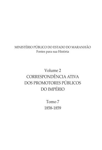 VOLUME 2 TOMO 7 C.indd - Ministério Público do Maranhão