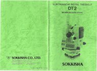 Bedienungsanleitung Sokkisha DT2 (5 MB) - Glm-laser.com