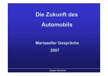 Die Zukunft des Automobils