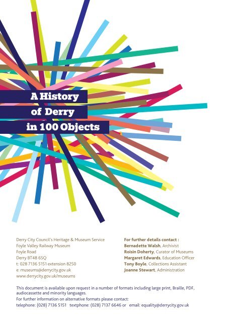 A History in 100 Objects of Derry - Derry City Council