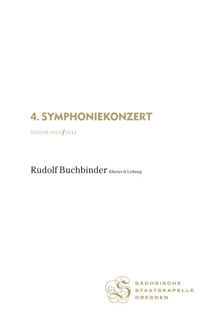 4. Symphoniekonzert - Staatskapelle Dresden