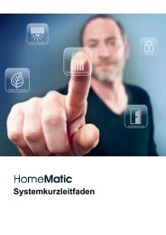 Systemkurzleitfaden zur WebUI Benutzeroberfläche - HomeMatic