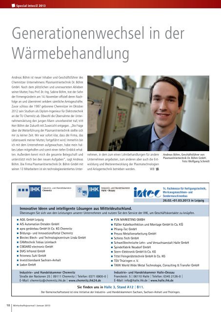 Ausgabe 01/13 - Wirtschaftsjournal