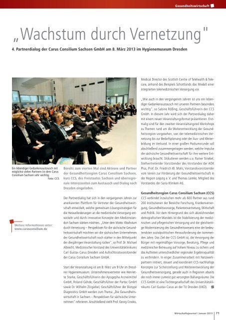 Ausgabe 01/13 - Wirtschaftsjournal