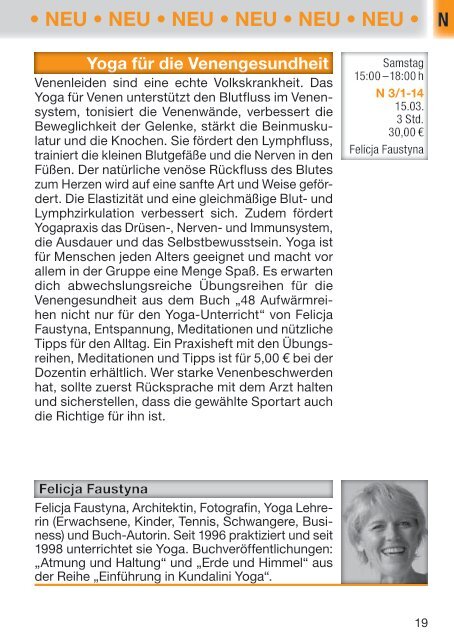 Programmheft 1/2014 - Werkhaus Krefeld