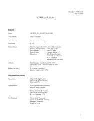 CURRICULUM VITAE - The University of Tennessee Health Science ...