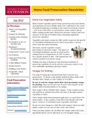 Home Food Preservation Newsletter - University of Minnesota ...