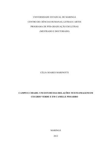 Dissertação completa - Programa de Pós-Graduação em Letras - UEM