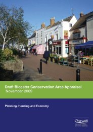 Draft Bicester Conservation Area Appraisal November 2009