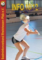 INFO 10/12 - Badmintonverband Rheinhessen-Pfalz e.V.