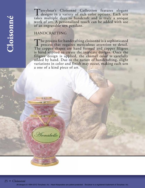 Terrybear Pet Catalog - Loyal Companions Pet Cremation ...