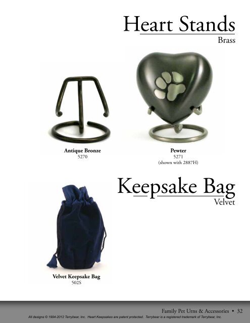 Terrybear Pet Catalog - Loyal Companions Pet Cremation ...