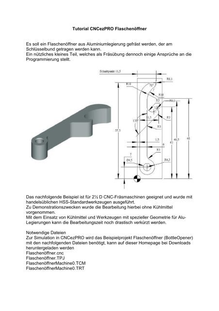 Flaschenöffner PDF - CNC-Technik