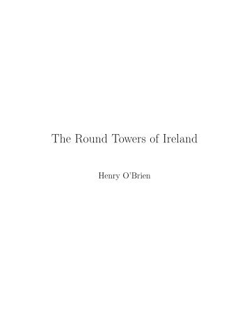 The Round Towers of Ireland - iTeX translation reports