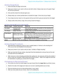 Archery Range Whistle Commands