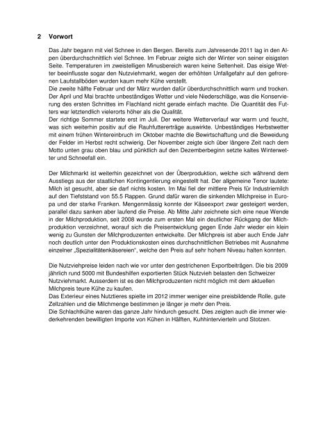 Geschäftsbericht 2012 (PDF) - Bernischer Fleckviehzuchtverband