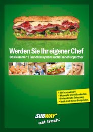 Werden Sie Ihr eigener Chef - Subway