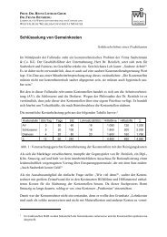 Schlüsselung von Gemeinkosten - Westfälische Wilhelms ...