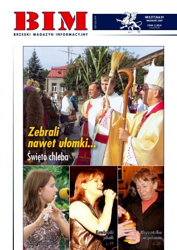 2007' Wrześniowe wydanie w formacie -pdf - Brzesko, Urząd Miejski