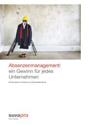 Absenzenmanagement: ein Gewinn für jedes Unternehmen - SuvaPro