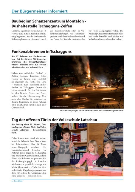 Gmesblättli März 2013 - Tschagguns